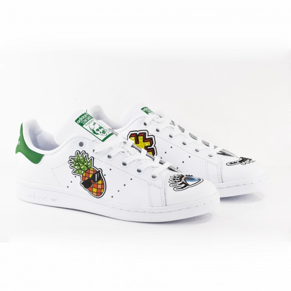 stan smith fiori neri
