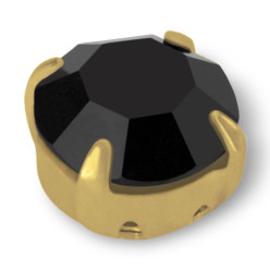 STRASS TONDO SS40 NERO-ORO-20PZ miglior prezzo