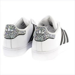 Adidas Super Star Rhinestones Black 3 Stripes sale online, best 2