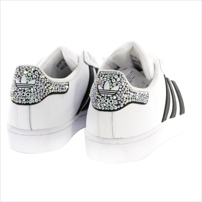 Adidas Super Star Strass 3 Stripes Nero miglior prezzo