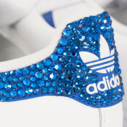 Adidas Super Star Rhinestone 3 Stripes Ray Blue sale online 2