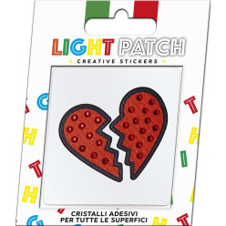 Light Patch Cuore Spezzato Sticker Cristalli Light Siam miglior