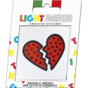 Light Patch Broken Heart Sticker Light Siam Crystals sale