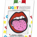 Light Light Amethyst Crystals Mouth Sticker Patch sale online