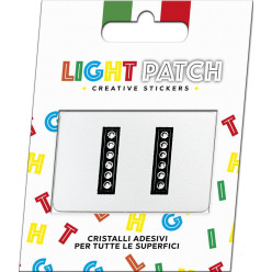 Light Patch Letters II Sticker Black Crystals Cry sale online