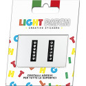 Light Patch Lettere II Sticker Cristalli Nero Cry miglior prezzo