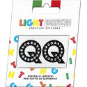 Light Patch Lettere QQ Sticker Cristalli Nero Cry miglior prezzo
