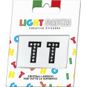 Light Patch Lettere TT Sticker Cristalli Nero Cry miglior prezzo