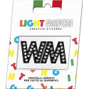 Light Patch Lettere WW Sticker Cristalli Nero Cry miglior prezzo