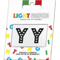 Light Patch Lettere YY Sticker Cristalli Nero Cry miglior prezzo