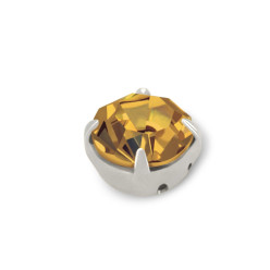 MAXIMA RHINESTONES SS20 LIGHT COL. Topaz-SILVER-40PZ sale