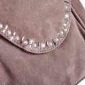 Genuine Leather Backpack with Crystals sale online, best price