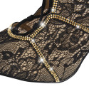 Scarpa Décolleté Pizzo Open Toe miglior prezzo
