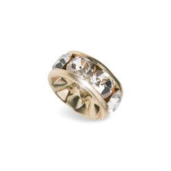 PRECIOSA CRYSTAL-gold-WASHER ROUND 20 PIECES PACKAGE MM6 sale