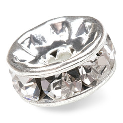 WASHER ROUND silver-PRECIOSA CRYSTAL 20pieces MM10-Pack sale
