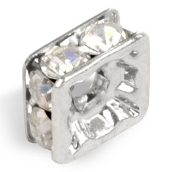 RONDELLA STRASS PRECIOSA QUADRATA MM8x8
