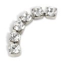 METAL CHAIN SS29 (6, 5 mm) CRYSTAL-silver-20 cm sale online